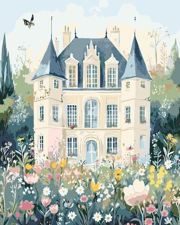 Paint By Numbers Kitisuvio™Cityscape Series French country house No.67 - isuvio