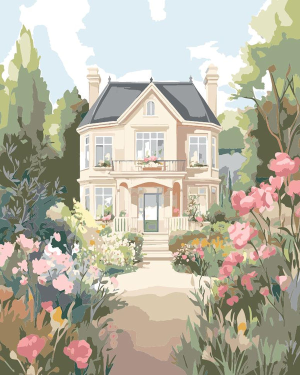 Paint By Numbers Kitisuvio™Cityscape Series French country house No.76 - isuvio