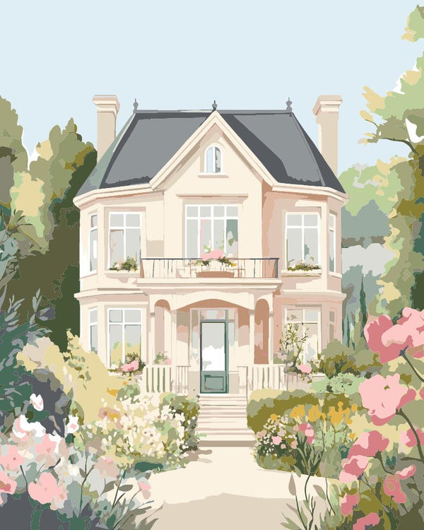 Paint By Numbers Kitisuvio™Cityscape Series French country house No.78 - isuvio