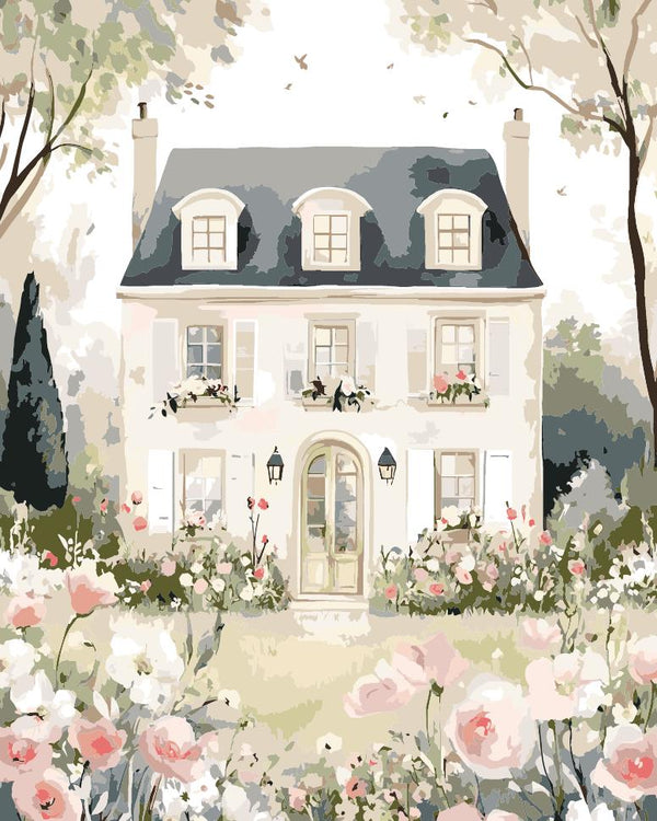 Paint By Numbers Kitisuvio™Cityscape Series French country house No.80 - isuvio