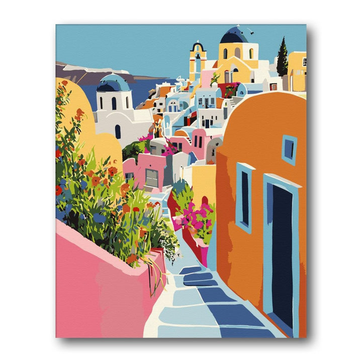 Paint By Numbers Kitisuvio™Cityscape Series Greek No.19 - isuvio