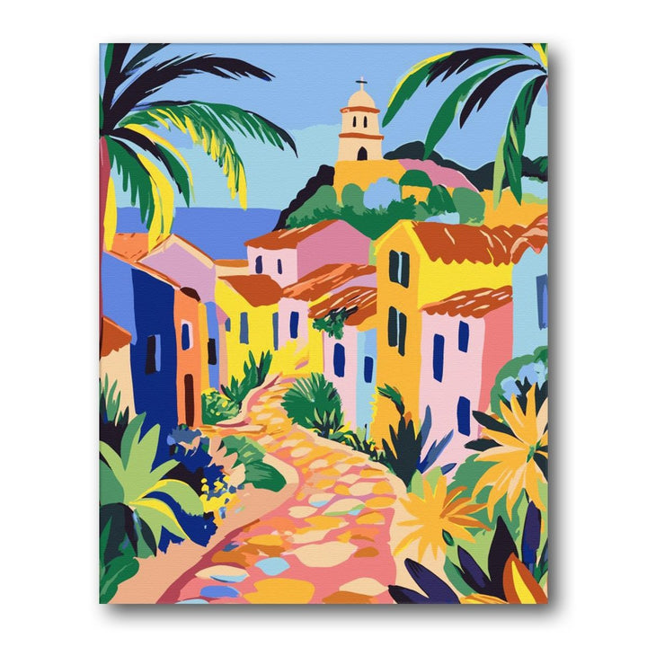 Paint By Numbers Kitisuvio™Cityscape Series Mediterranean coastal village No.27 - isuvio