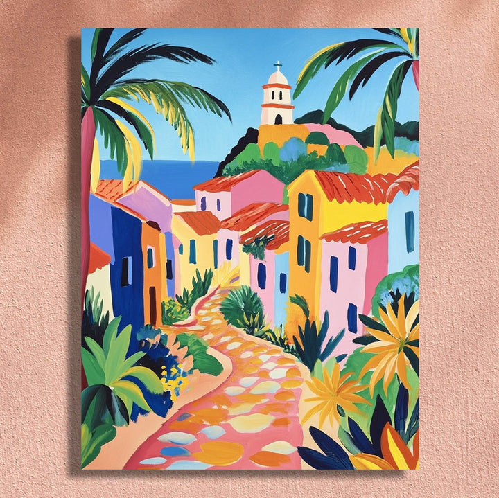 isuvio™Cityscape Series Mediterranean coastal village No.27 - isuvio