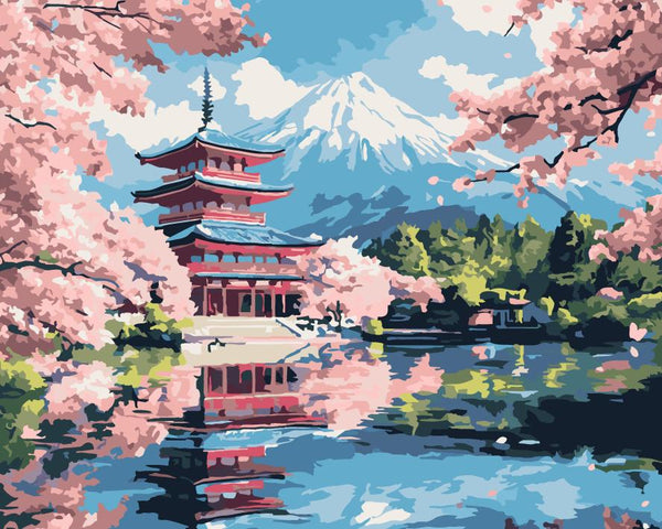 Paint By Numbers Kitisuvio™Cityscape Series Mount Fuji Japan No.86 - isuvio