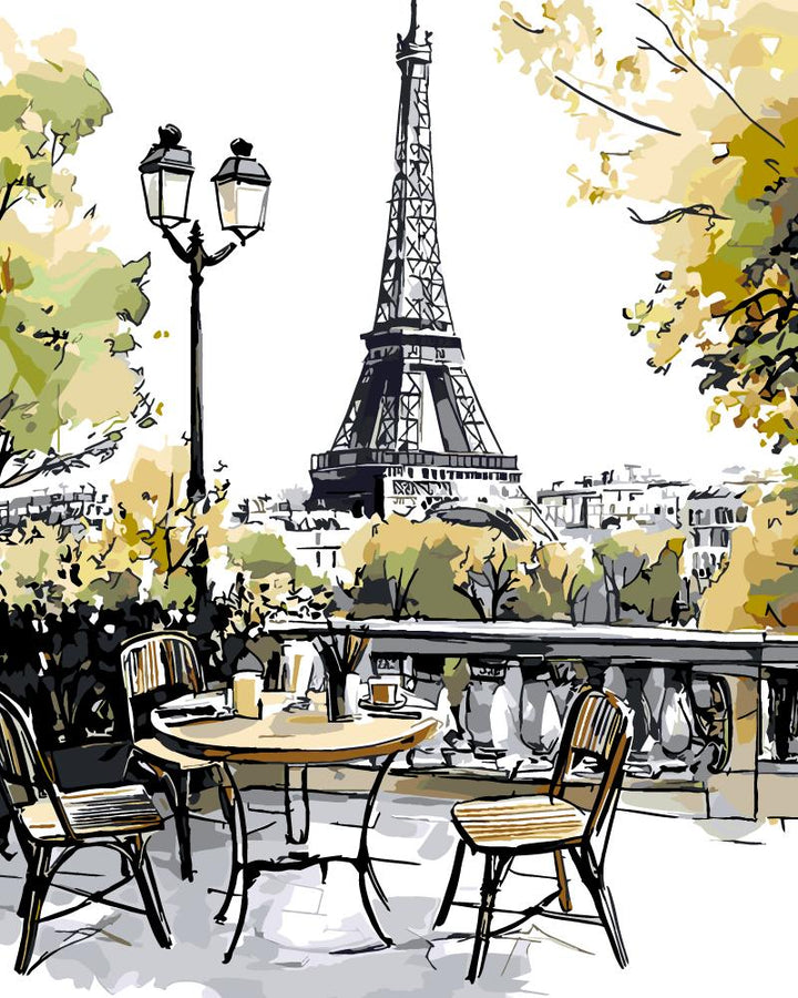 Paint By Numbers Kitisuvio™Cityscape Series Paris No.53 - isuvio