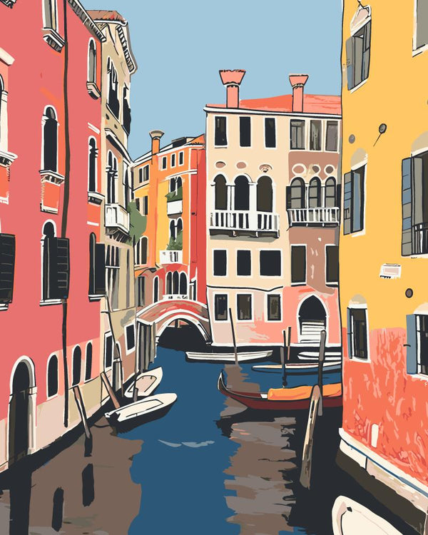 Paint By Numbers Kitisuvio™Cityscape Series Venice No.7 - isuvio