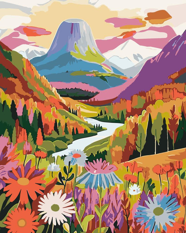 Paint By Numbers Kitisuvio™Colorful Mountain Series No.119 - isuvio