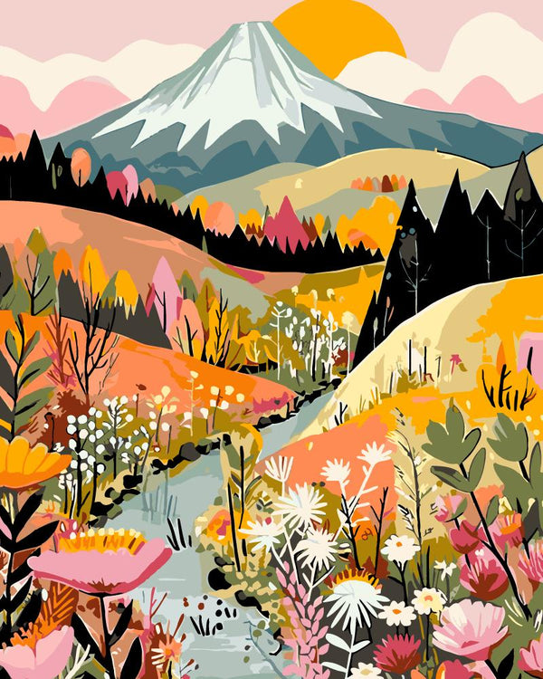 Paint By Numbers Kitisuvio™Colorful Mountain Series No.124 - isuvio