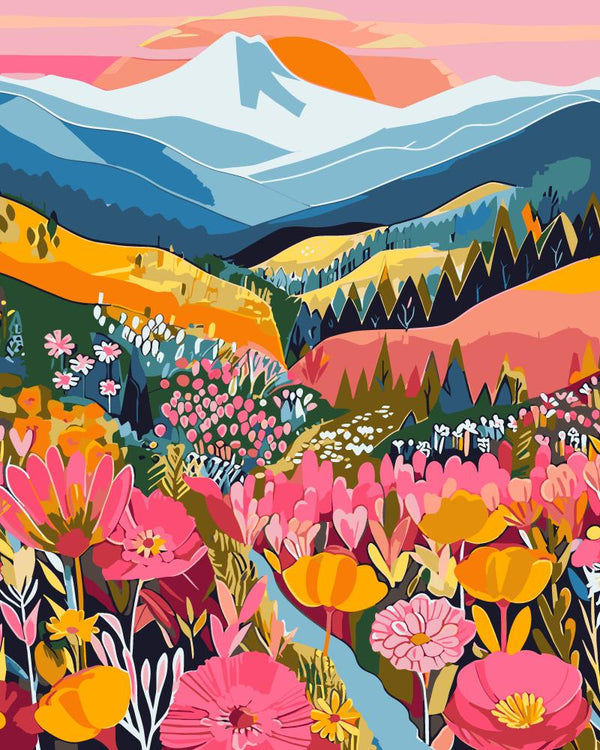 Paint By Numbers Kitisuvio™Colorful Mountain Series No.141 - isuvio