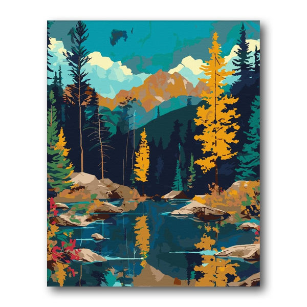 Paint By Numbers Kitisuvio™Colorful mountain Series No.145 - isuvio