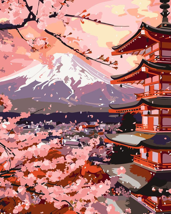 Paint By Numbers Kitisuvio™Colorful mountain Series Mount Fuji No.167 - isuvio