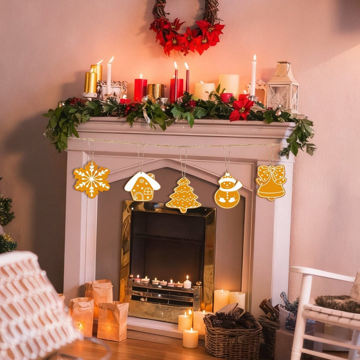 Paint By Numbers KitLarge Christmas Ornaments - Iced Cookie Silhouettes - isuvio