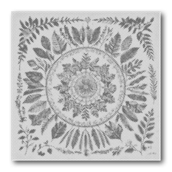 Dot PaintingLaurel Wreath Square - isuvio