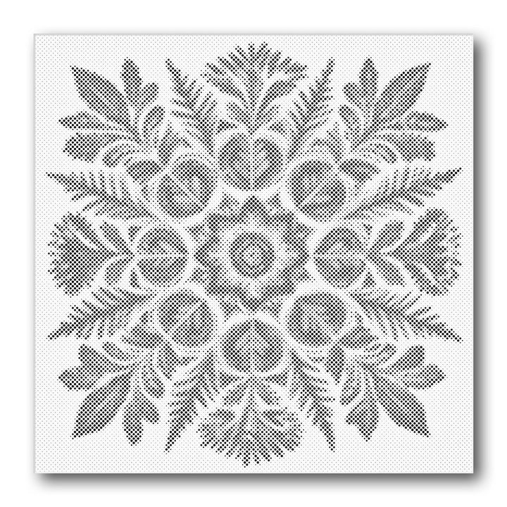 Dot PaintingLeaf Medallion - isuvio