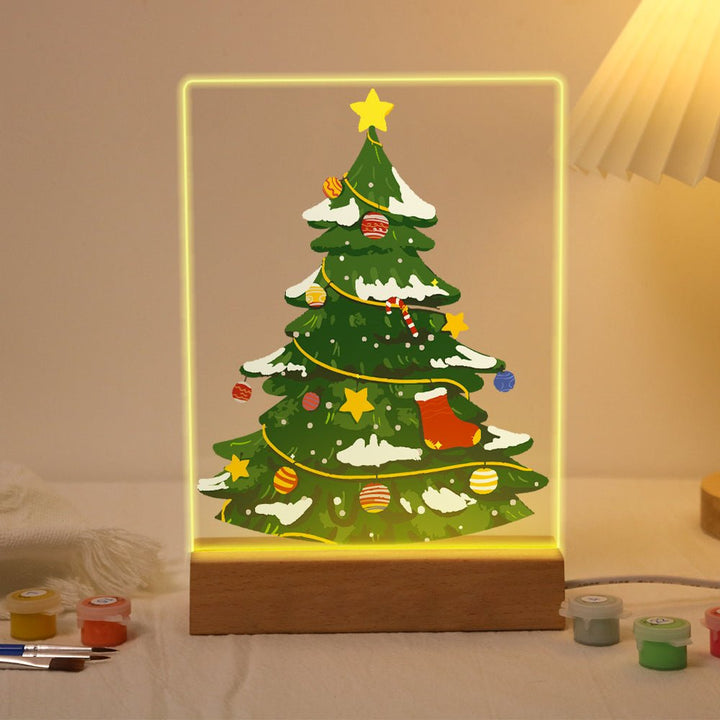 Paint By Numbers KitLed light Christmas No.1 - isuvio