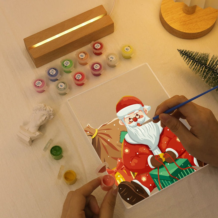 Paint By Numbers KitLed light Christmas No.10 - isuvio