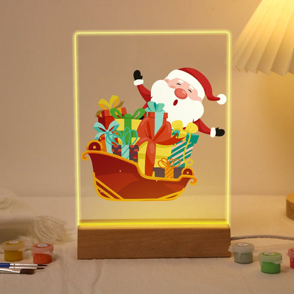 Paint By Numbers KitLed light Christmas No.2 - isuvio