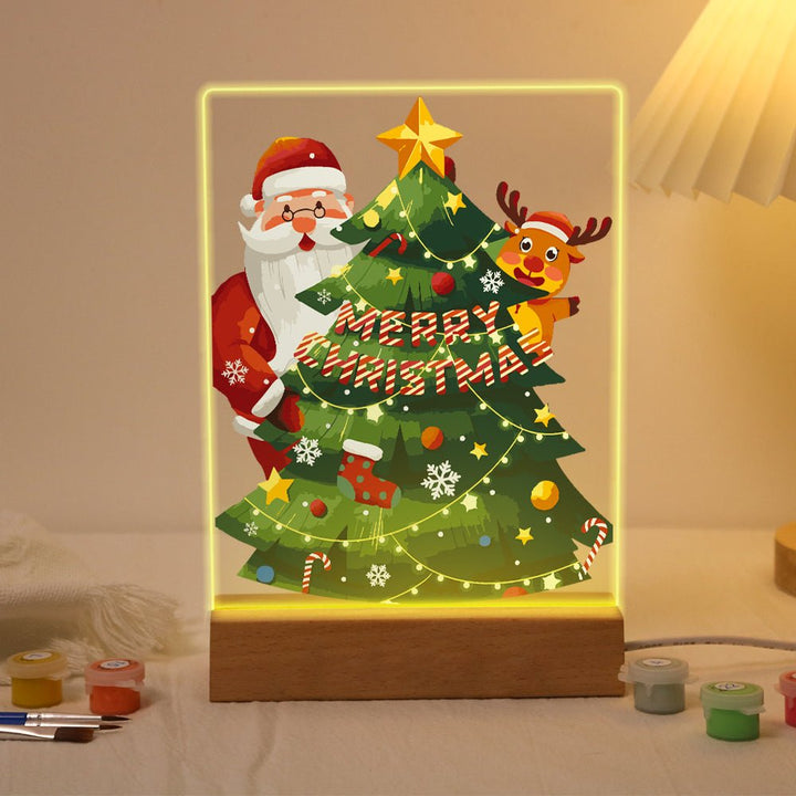 Paint By Numbers KitLed light Christmas No.4 - isuvio