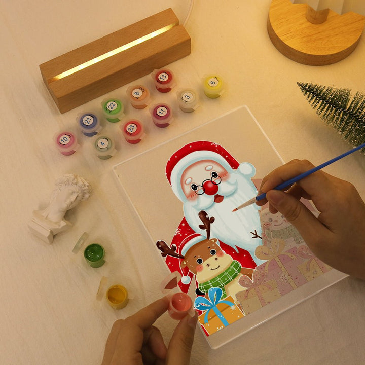 Paint By Numbers KitLed light Christmas No.5 - isuvio