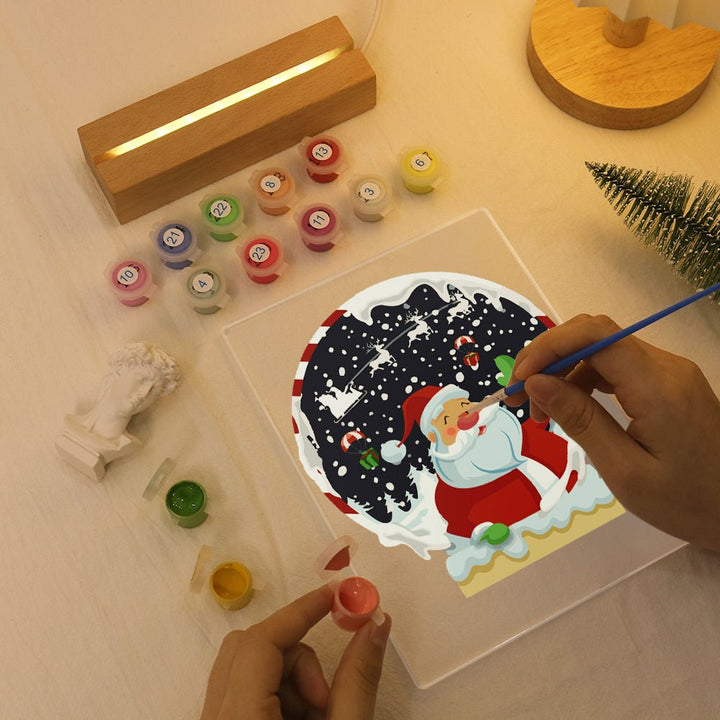 Paint By Numbers KitLed light Christmas No.7 - isuvio