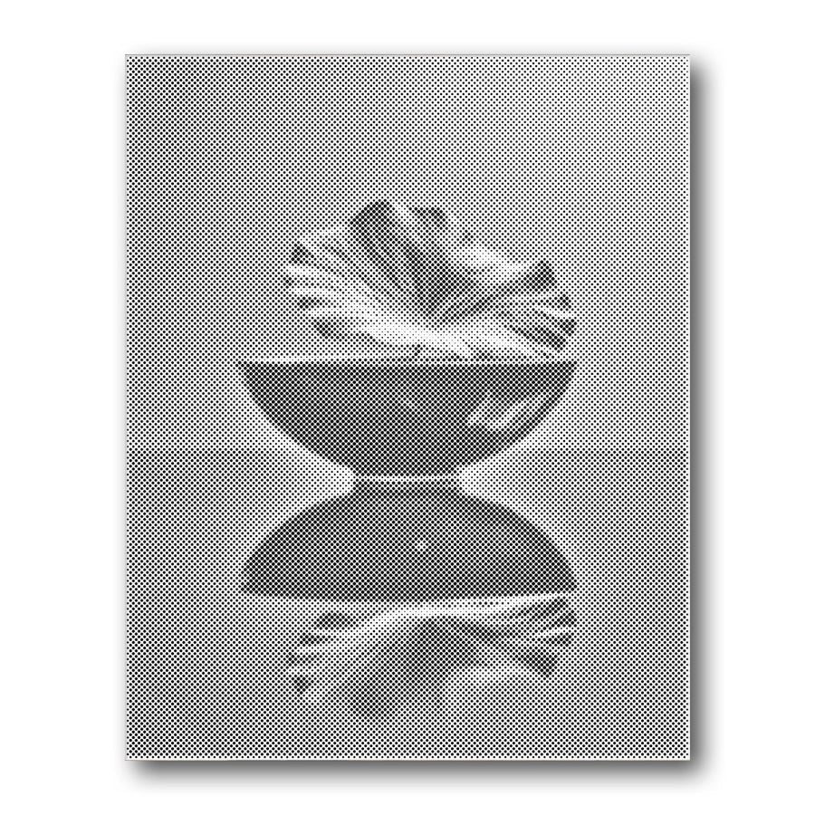 Dot PaintingLotus Bowl Reflection - isuvio