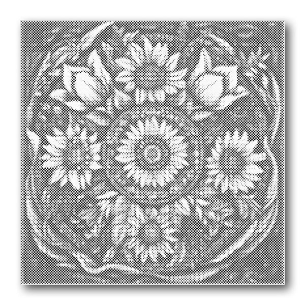 Dot PaintingLotus Sunflower Collage - isuvio