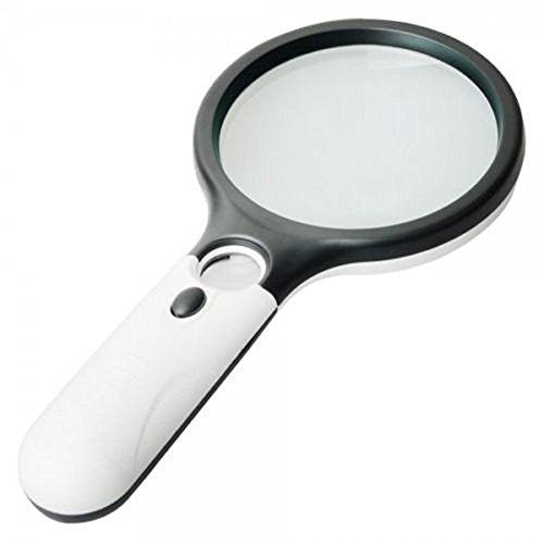 Magnifying Glass with Light Handheld 3X & 45X - isuvio