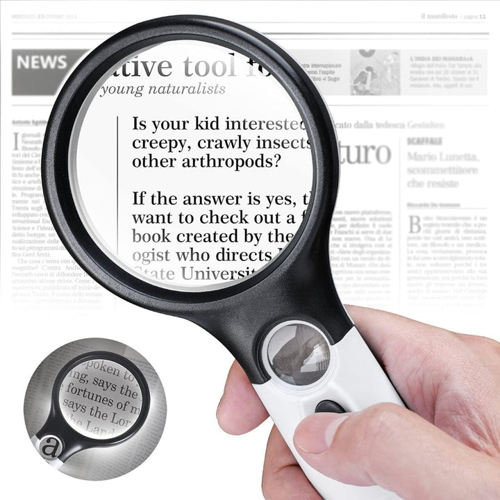 AccessoriesMagnifying Glass with Light Handheld 3X & 45X - isuvio