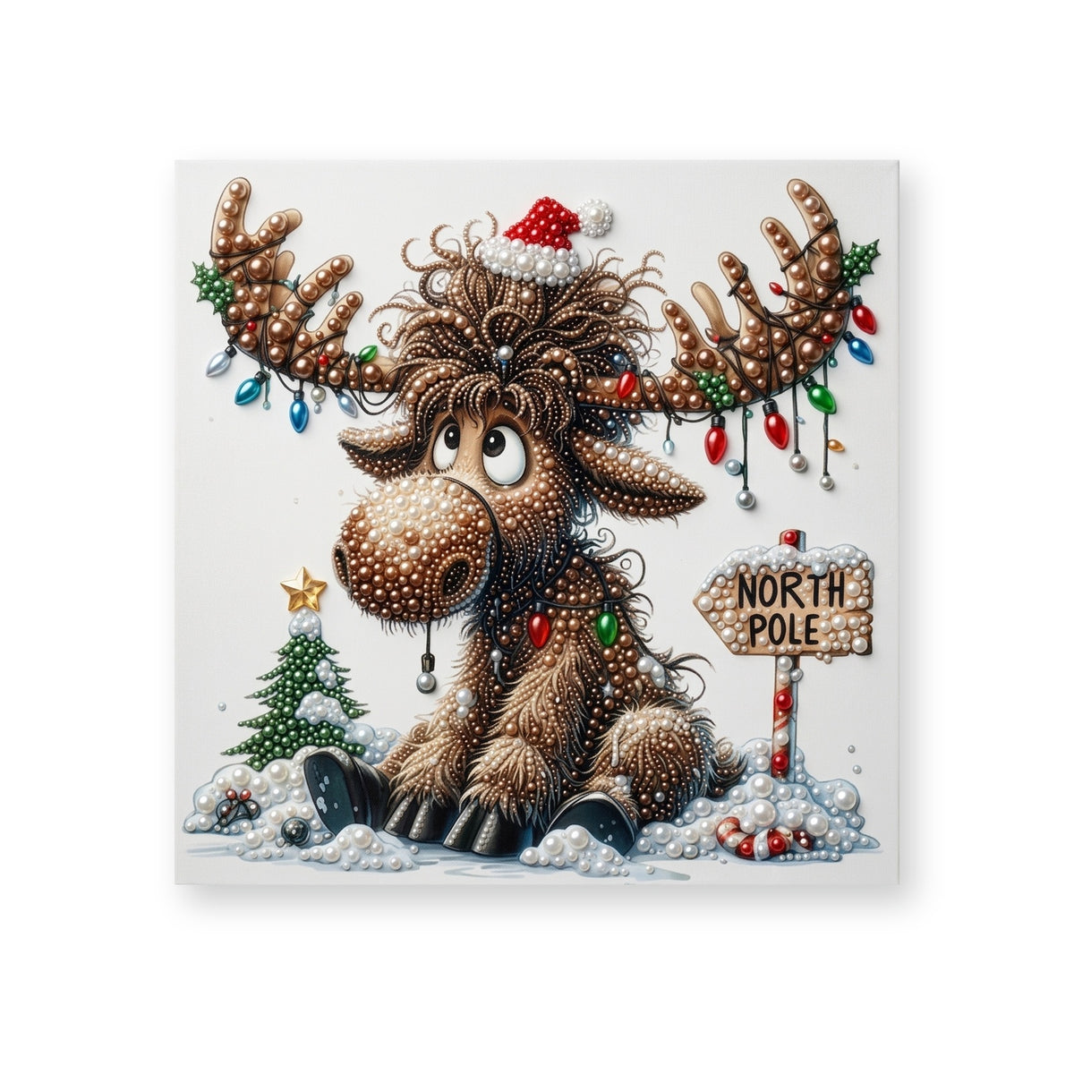 Christmas Moose at the North Pole