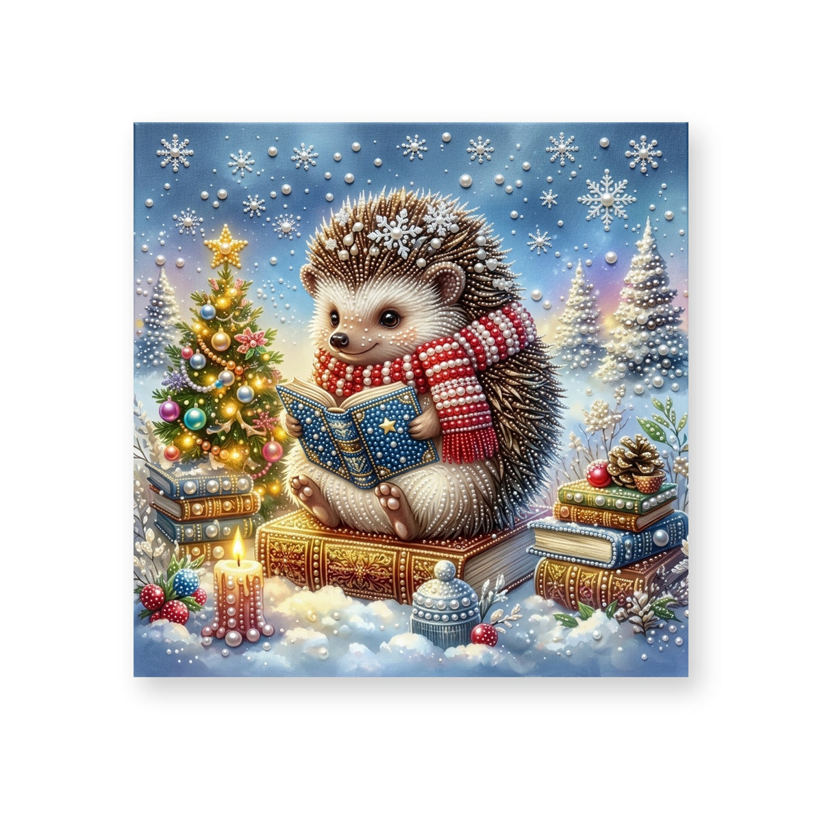 Reading Hedgehog on Christmas Books