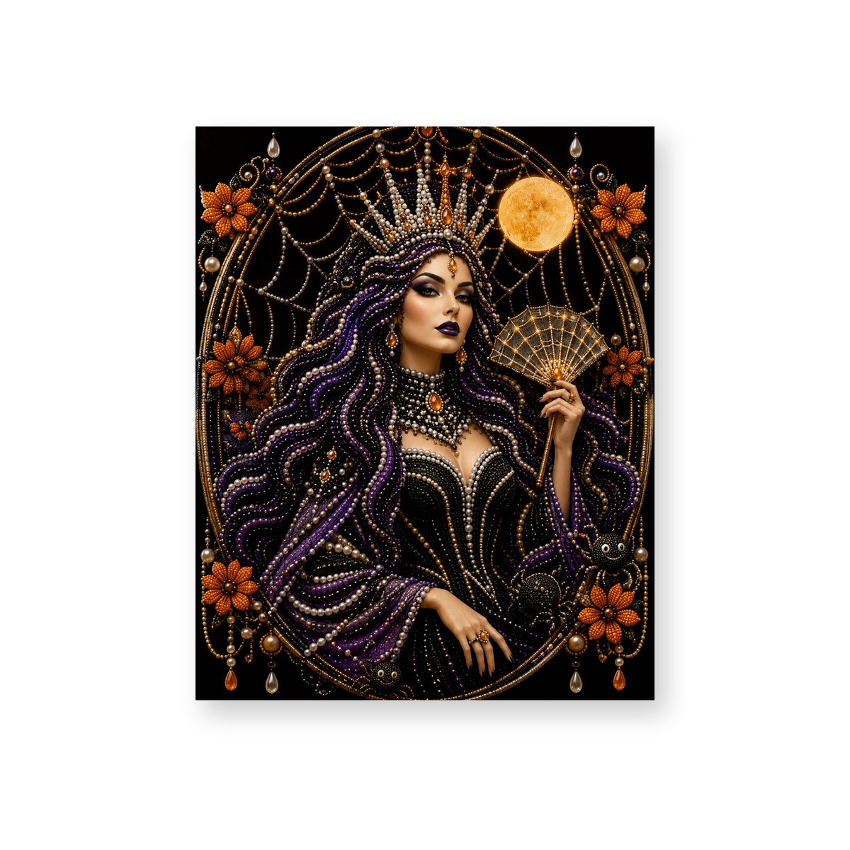 Purple-Haired Spiderweb Queen