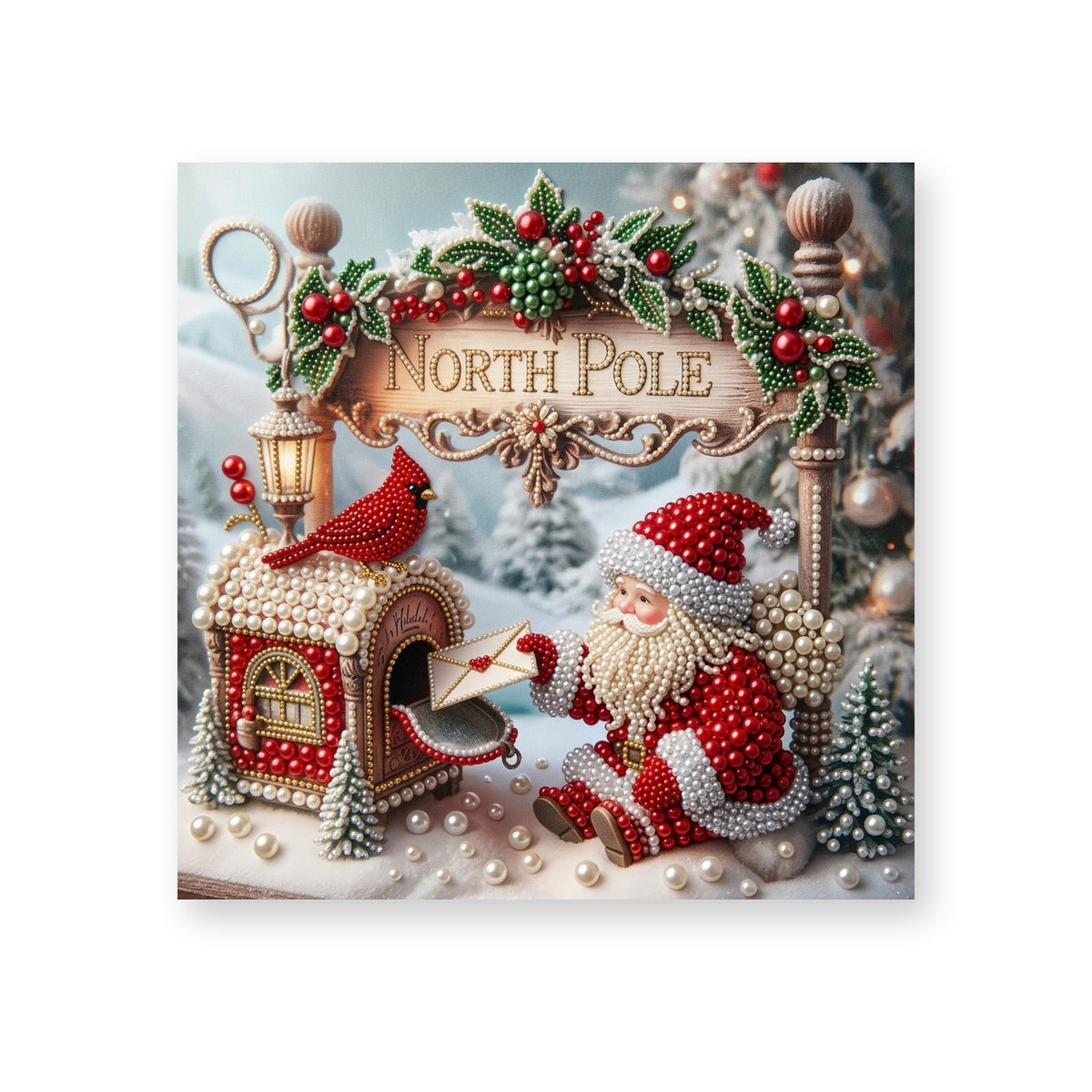 Santa at the North Pole Mailbox