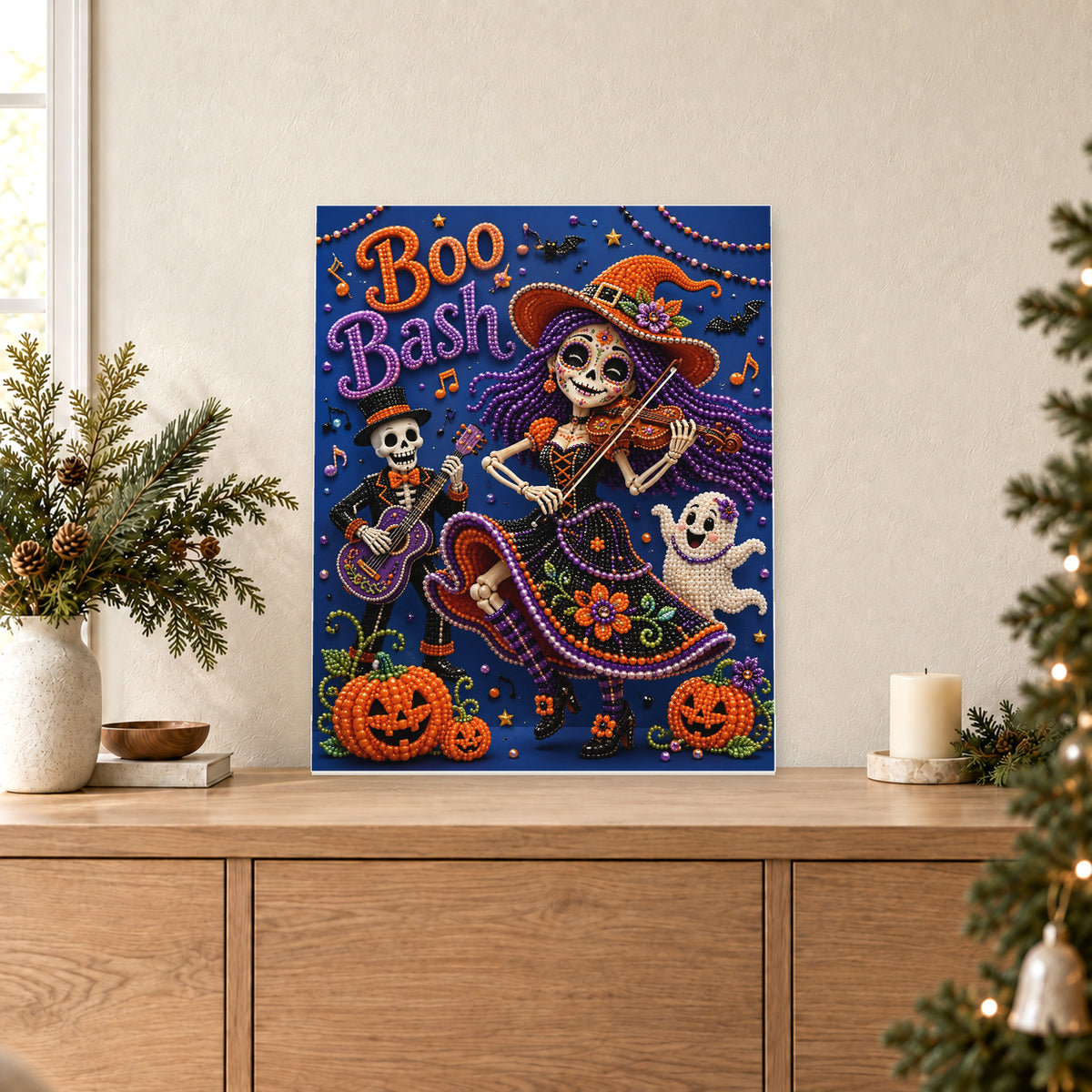 Violinista esqueleto con Boo Bash