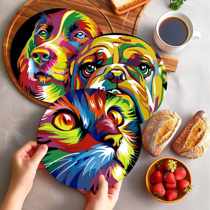 Paint By Numbers KitPlacemats Animals No.19 - isuvio