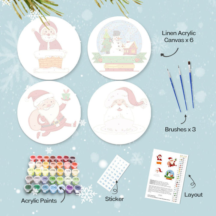 Paint By Numbers KitPlacemats Christmas No.26 - isuvio