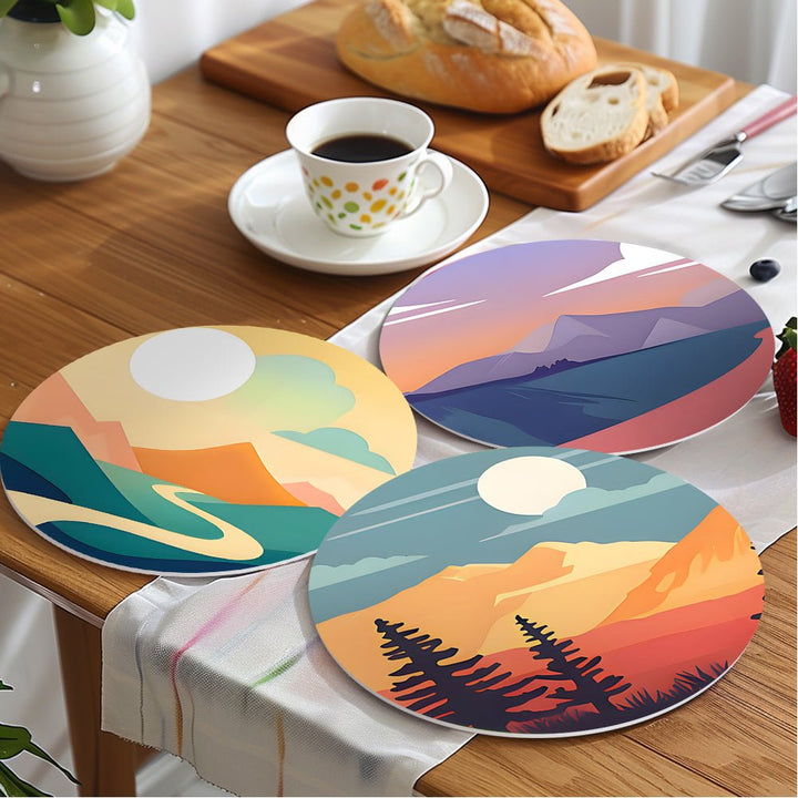 Paint By Numbers KitPlacemats Landscape No.3 - isuvio