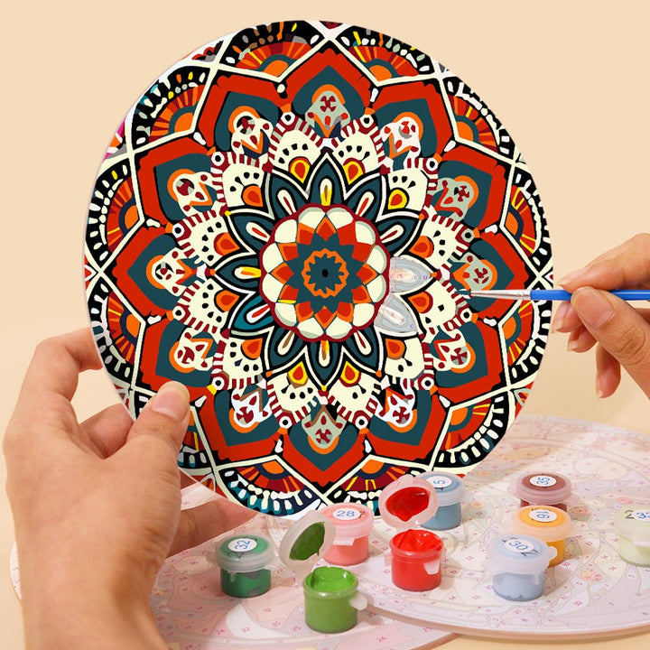 Paint By Numbers KitPlacemats Mandala No.16 - isuvio