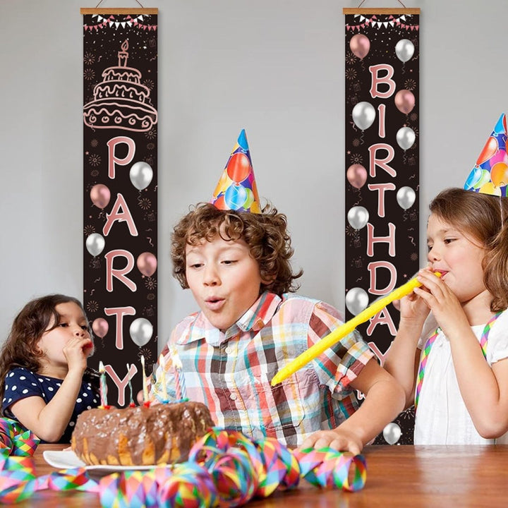 Paint By Numbers KitPorch Sign - Birthday Cake Party Letters - isuvio