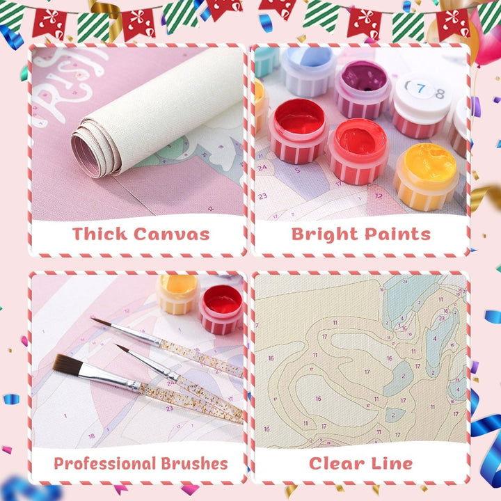 Paint By Numbers KitPorch Sign - Birthday Candle Pair - isuvio