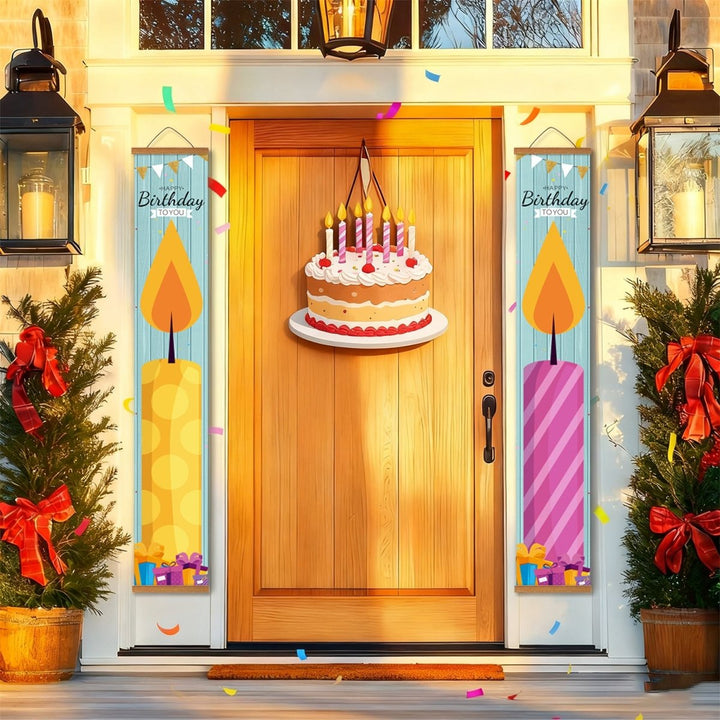 Paint By Numbers KitPorch Sign - Birthday Candle Pair - isuvio