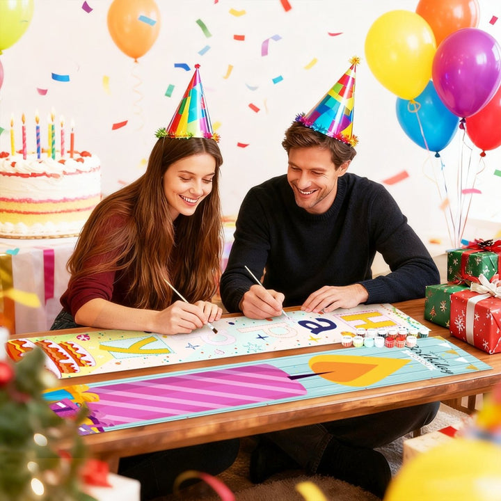 Paint By Numbers KitPorch Sign - Birthday Candle Pair - isuvio