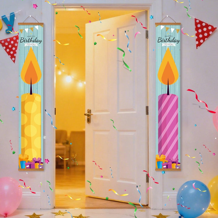 Paint By Numbers KitPorch Sign - Birthday Candle Pair - isuvio