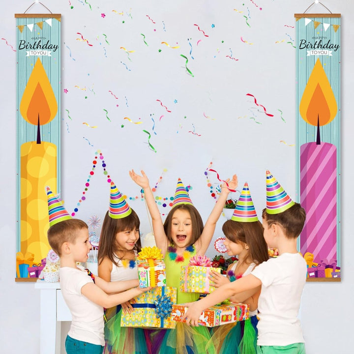 Paint By Numbers KitPorch Sign - Birthday Candle Pair - isuvio