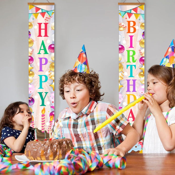 Paint By Numbers KitPorch Sign - Birthday Tall Candle Pair - isuvio