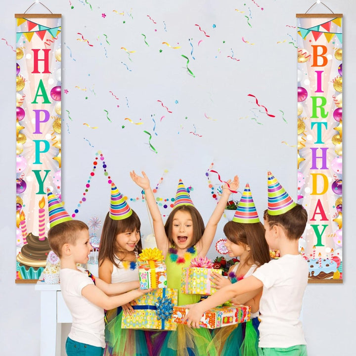 Paint By Numbers KitPorch Sign - Birthday Tall Candle Pair - isuvio