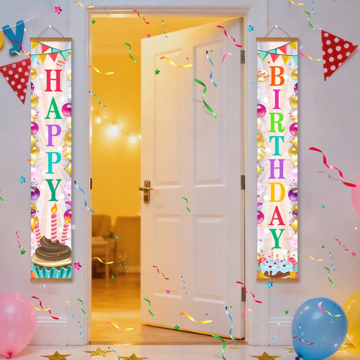 Paint By Numbers KitPorch Sign - Birthday Tall Candle Pair - isuvio