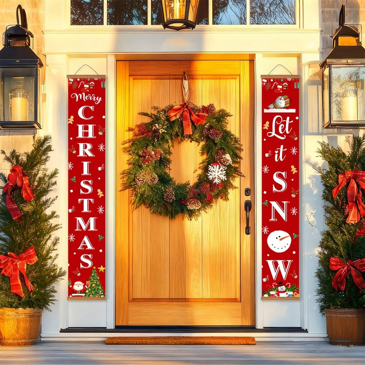 Paint By Numbers KitPorch Sign - Christmas and Let It Snow Letters - isuvio