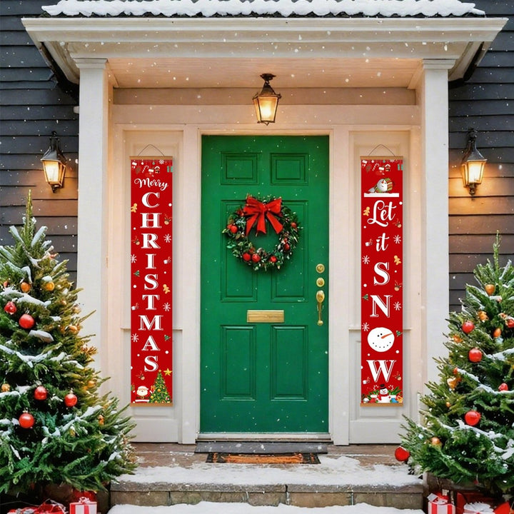 Paint By Numbers KitPorch Sign - Christmas and Let It Snow Letters - isuvio