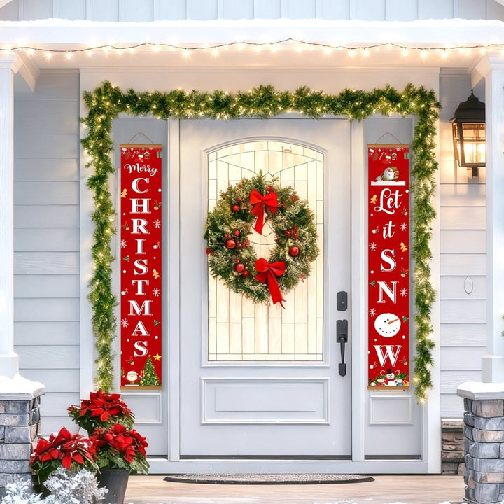 Paint By Numbers KitPorch Sign - Christmas and Let It Snow Letters - isuvio