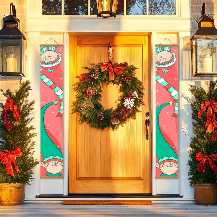 Paint By Numbers KitPorch Sign - Christmas Elves - isuvio